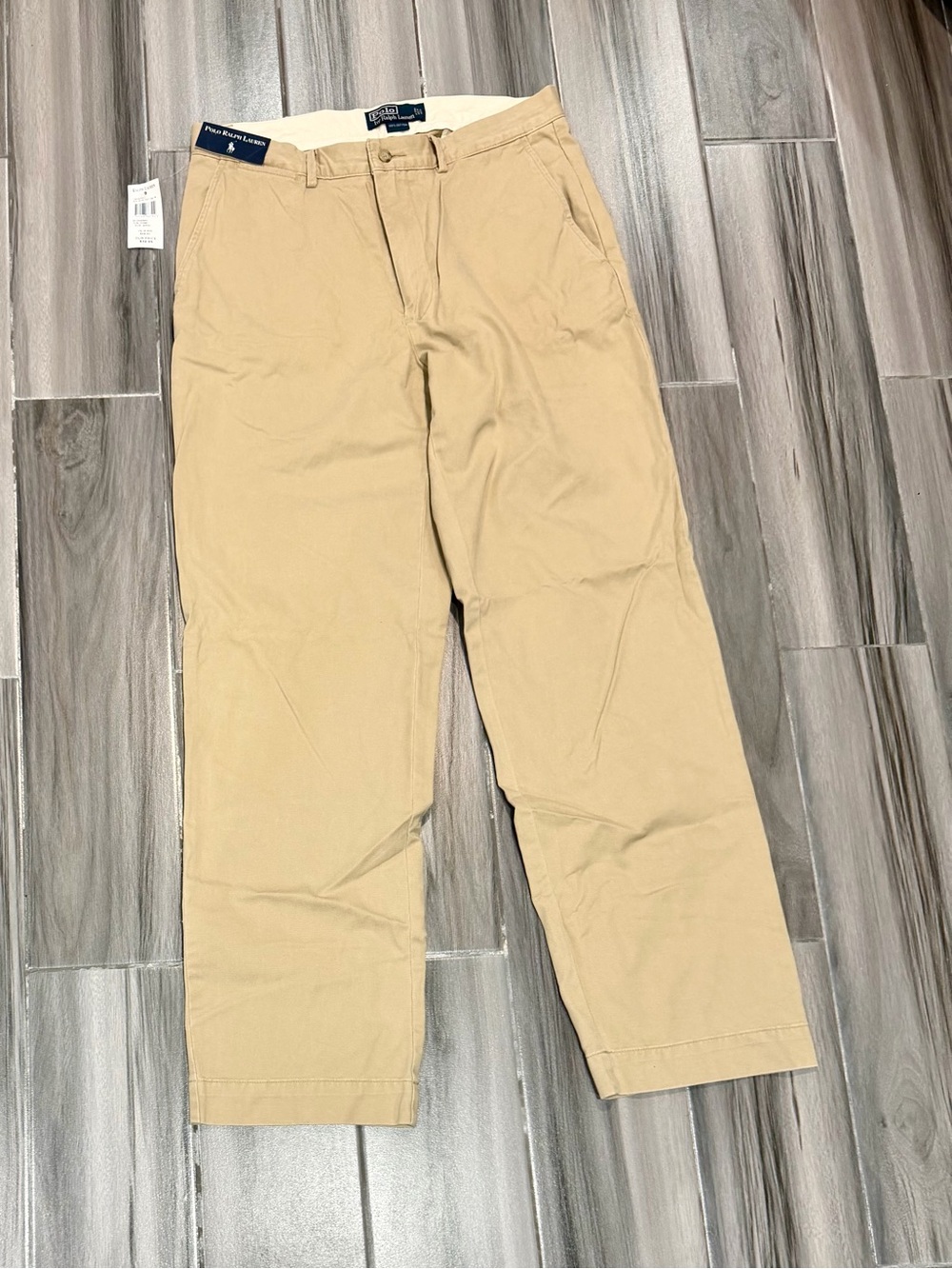 Vintage Y2K Polo by Ralph Lauren Tan Men's Chino The Prospect Pant